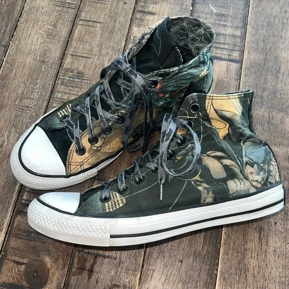 Converse Shoes Converse X Dc Comics Batman Chuck All Stars Adult Mens Size 7 High Tops Poshmark